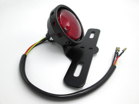 Stop calavera para motos circular con portaplaca trasera